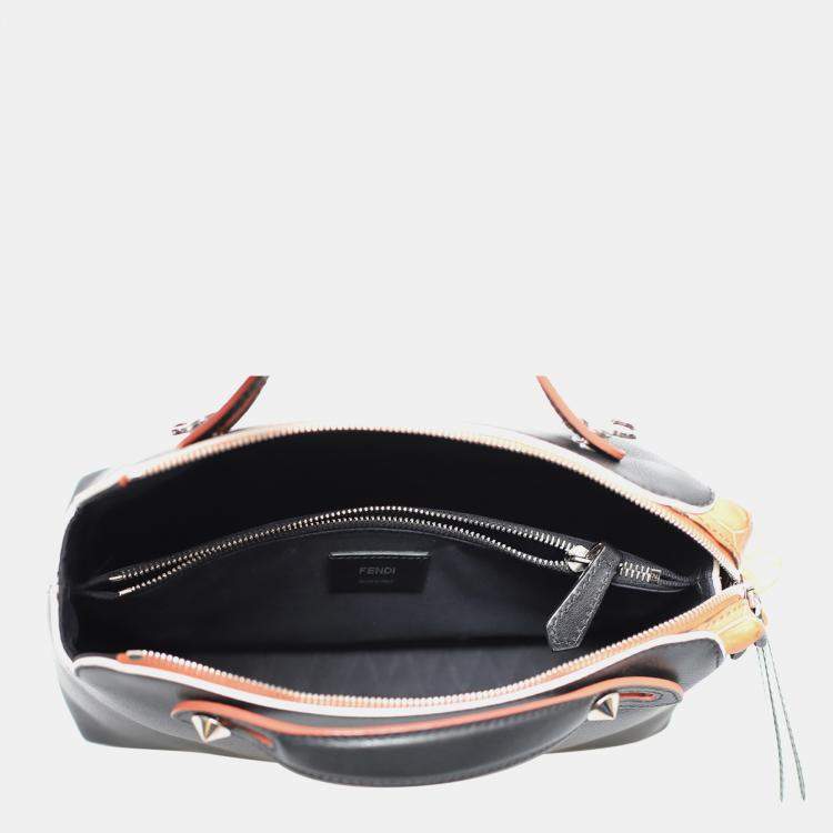 Pre Owned Fendi Black Leather By The Way Bag Medium Bag