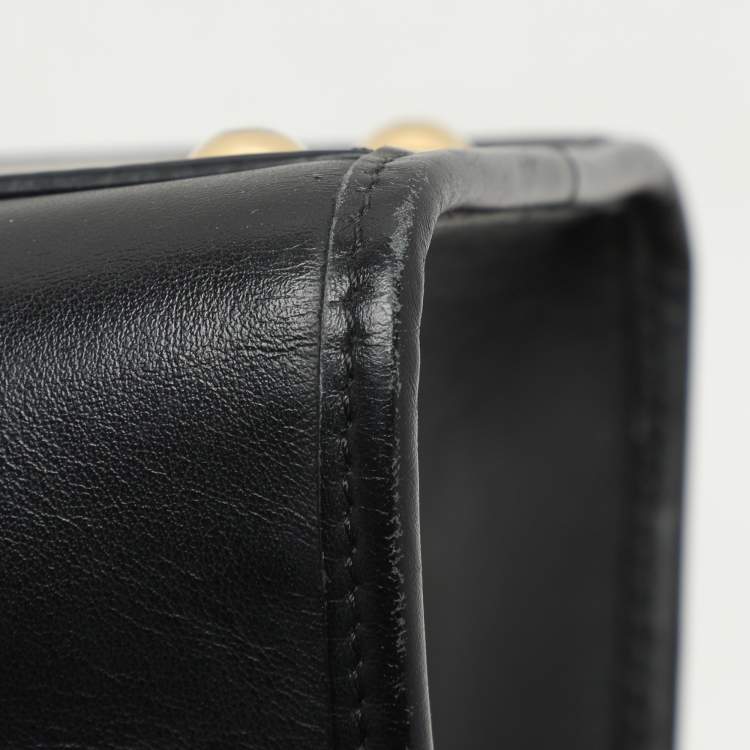 Pre Owned Fendi Black/Brown Zucca Leather Small Runaway Shoulder Bag