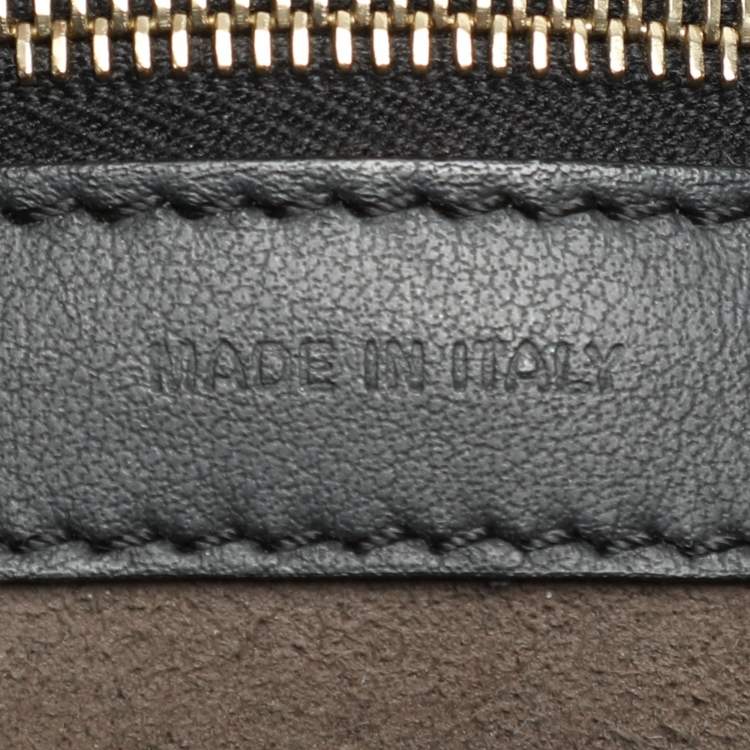 Pre Owned Fendi Black/Brown Zucca Leather Small Runaway Shoulder Bag