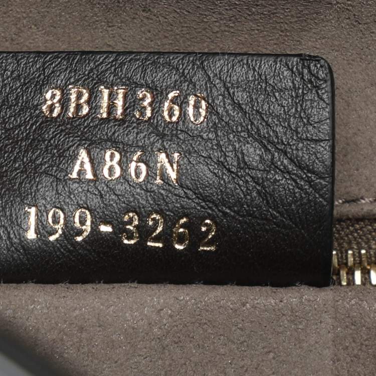 Pre Owned Fendi Tobacco/Black Zucca Coated Canvas and Leather Medium Runaway Shopper Tote