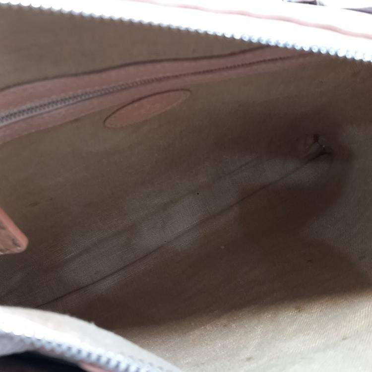 Pre Owned Fendi Beige Leather Selleria crossbody bag