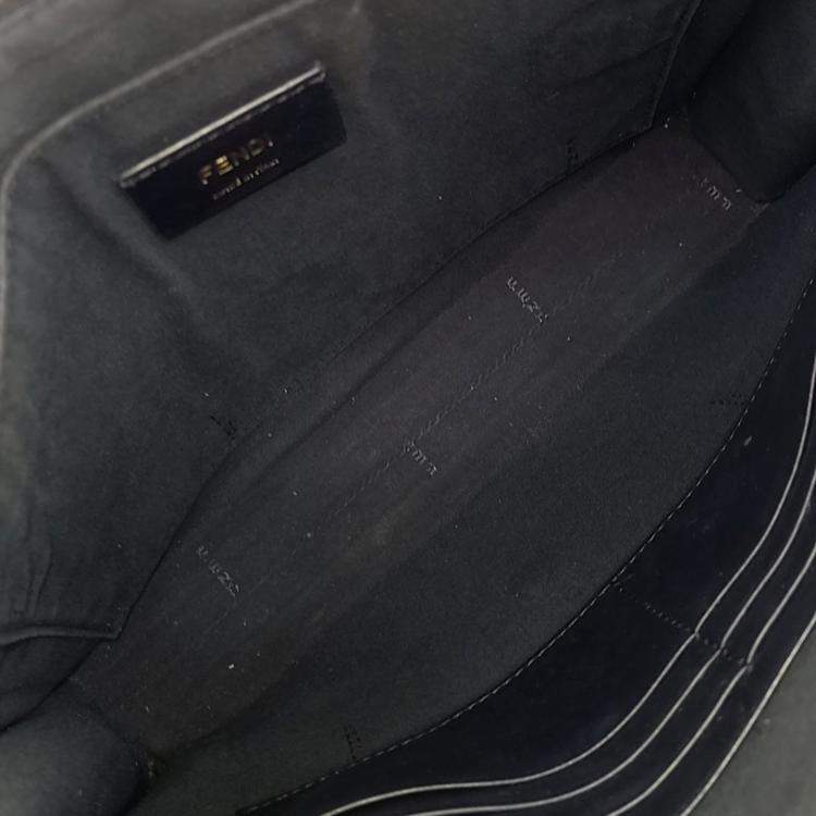 Pre Owned Fendi Burgundy Fabric Zucca Clutch