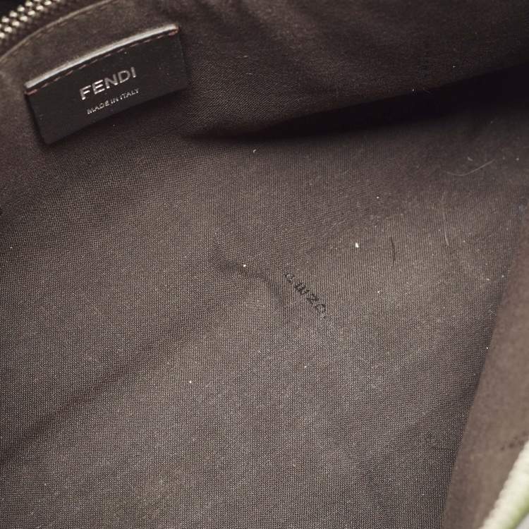 Pre Owned Fendi Brown/Green Leather Small By The Way Bag