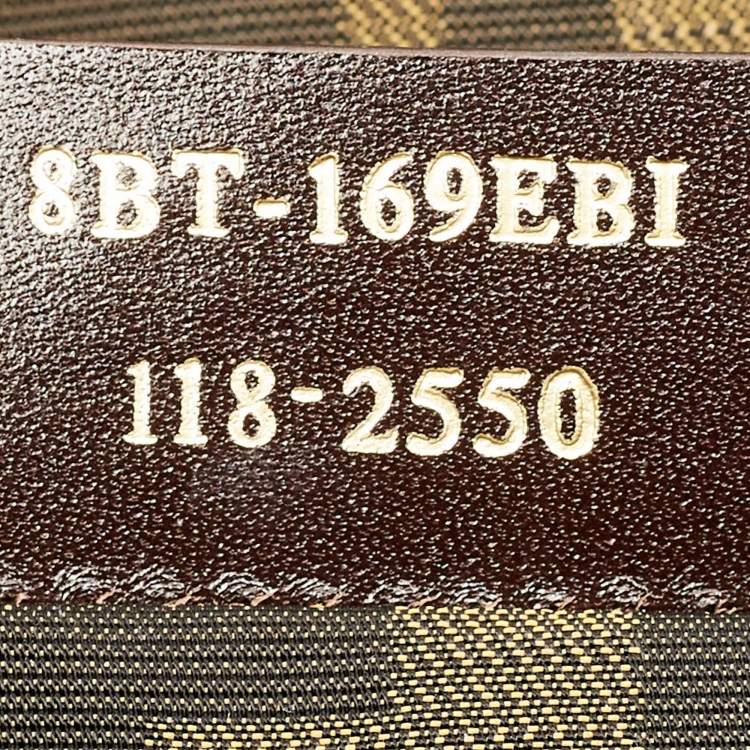 مملوكة مسبقًا Fendi Black Leather and Suede Classico No.1 Top Handle Bag