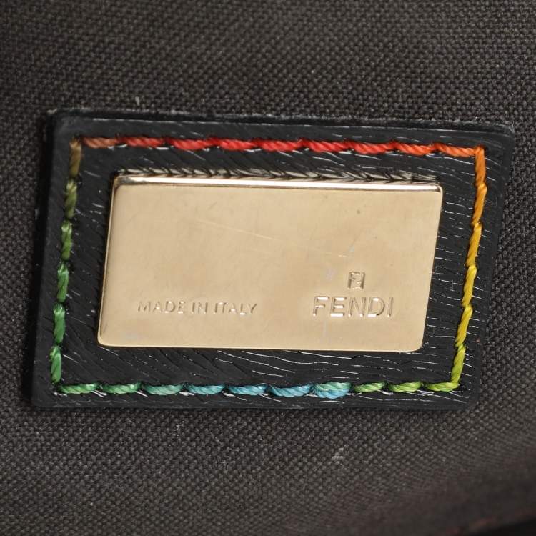 مملوكة مسبقًا Fendi Multicolor Zucca Print Coated Canvas Spalmati Pochette