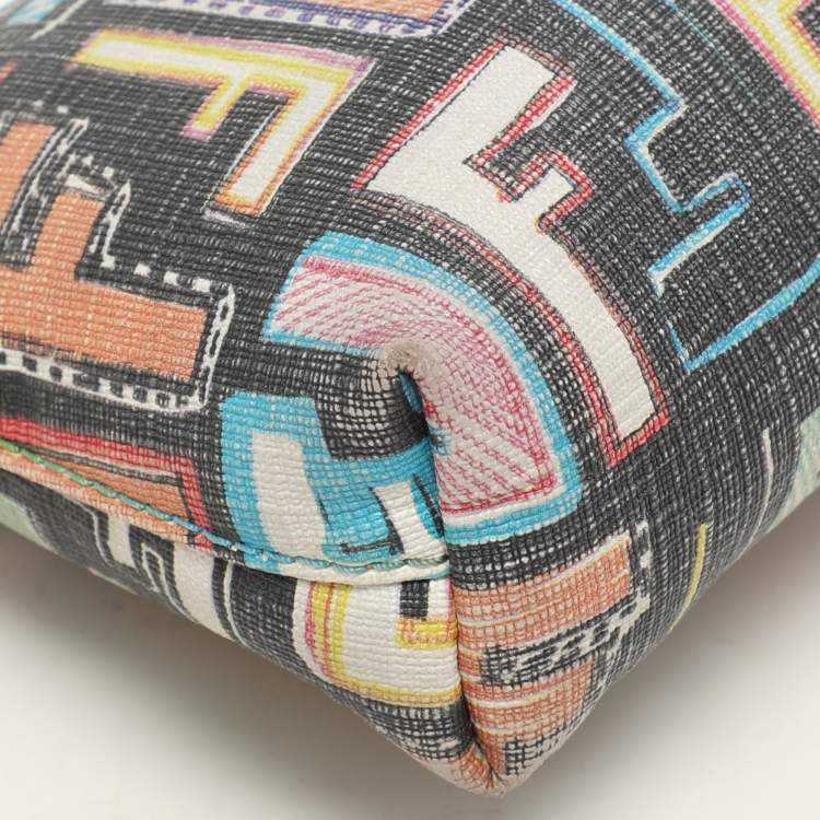 مملوكة مسبقًا Fendi Multicolor Zucca Print Coated Canvas Spalmati Pochette