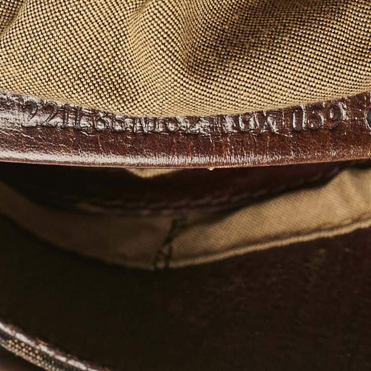 مملوكة مسبقًا Fendi Tobacco Zucca Canvas Medium Chef De Jour Bag