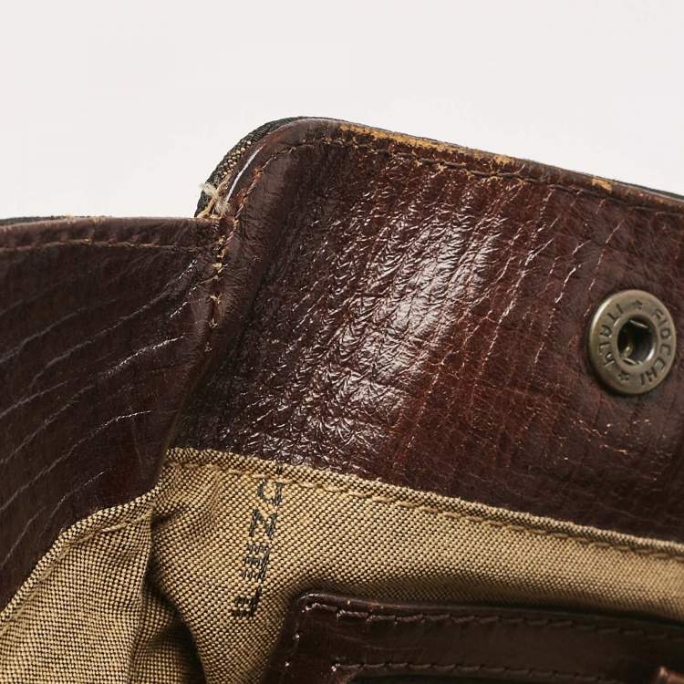مملوكة مسبقًا Fendi Tobacco Zucca Canvas Medium Chef De Jour Bag