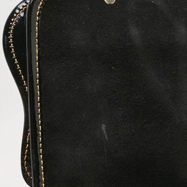 Pre Owned Fendi Black patent Leather B Shoulder Bag