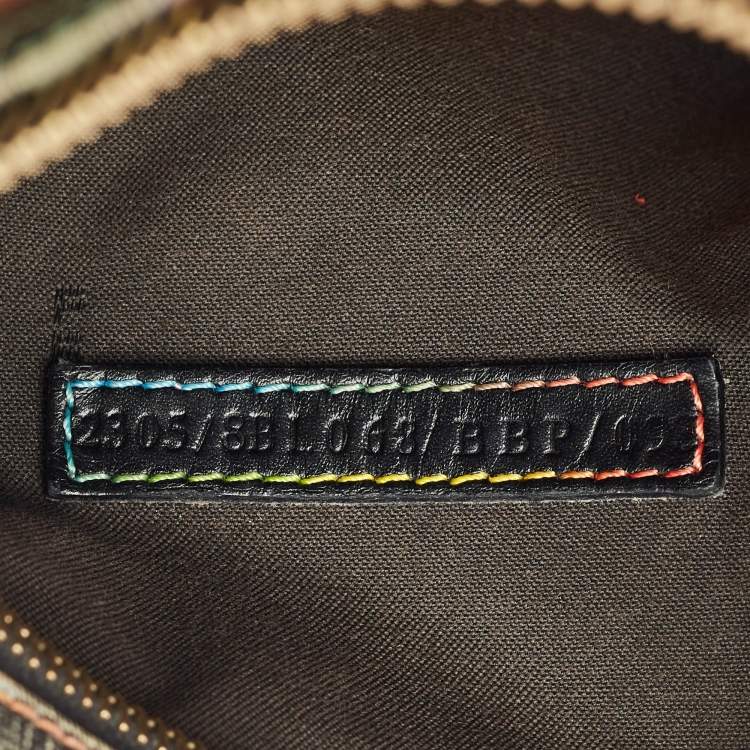 Pre Owned Fendi Multicolor Zucca Coated Canvas Small Forever Boston Bag