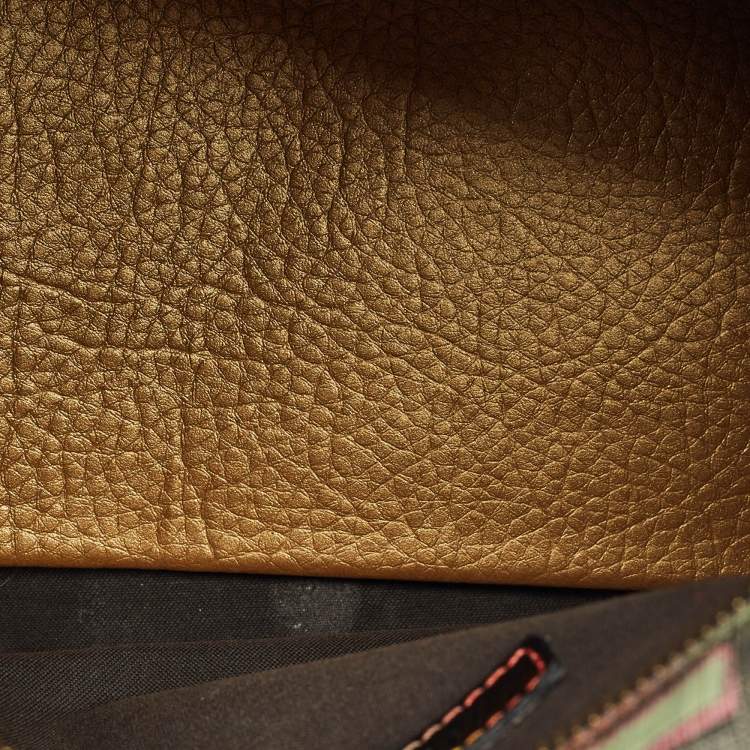 Pre Owned Fendi Multicolor Zucca Coated Canvas Small Forever Boston Bag