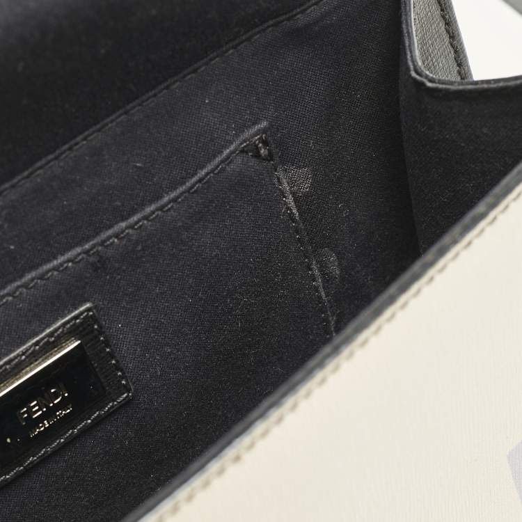 Pre Owned Fendi Multicolor Leather Mini Monster Demi Jour Top Handle Bag