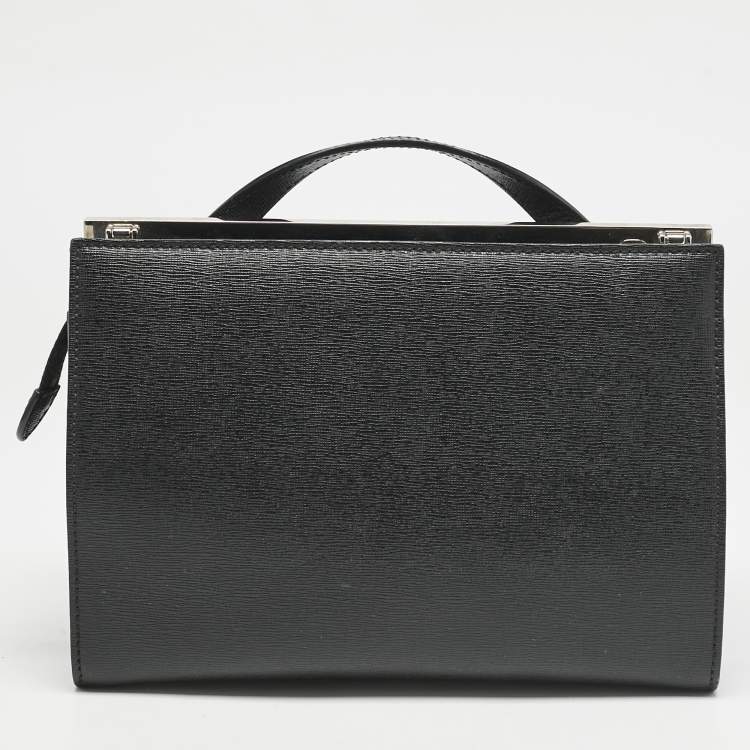 Pre Owned Fendi Multicolor Leather Mini Monster Demi Jour Top Handle Bag