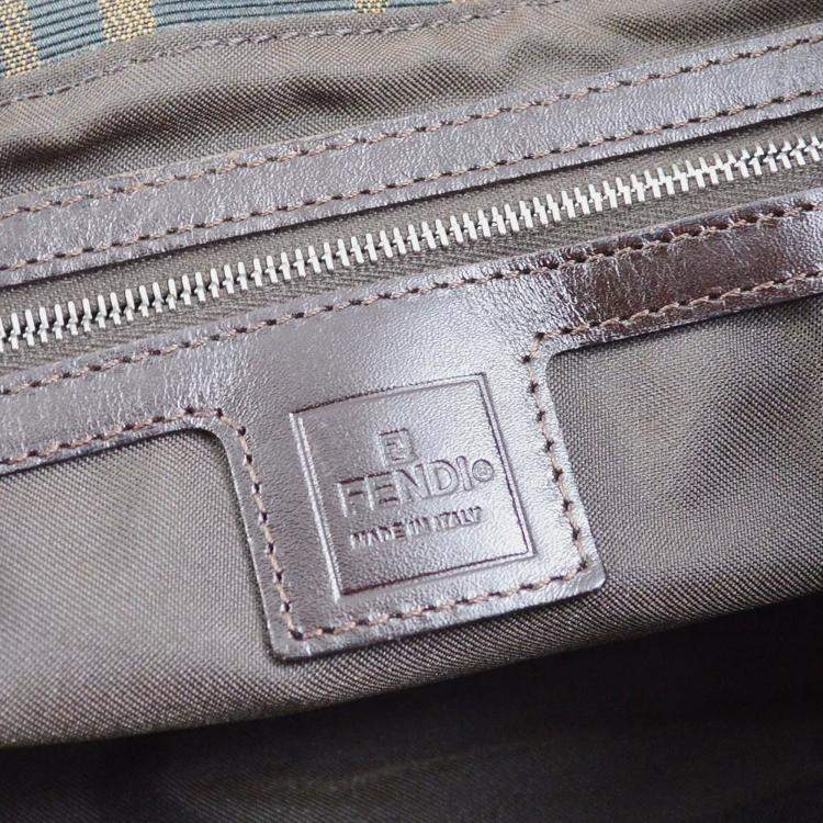 Pre Owned Fendi Brown Zucca Canvas Tote Bag