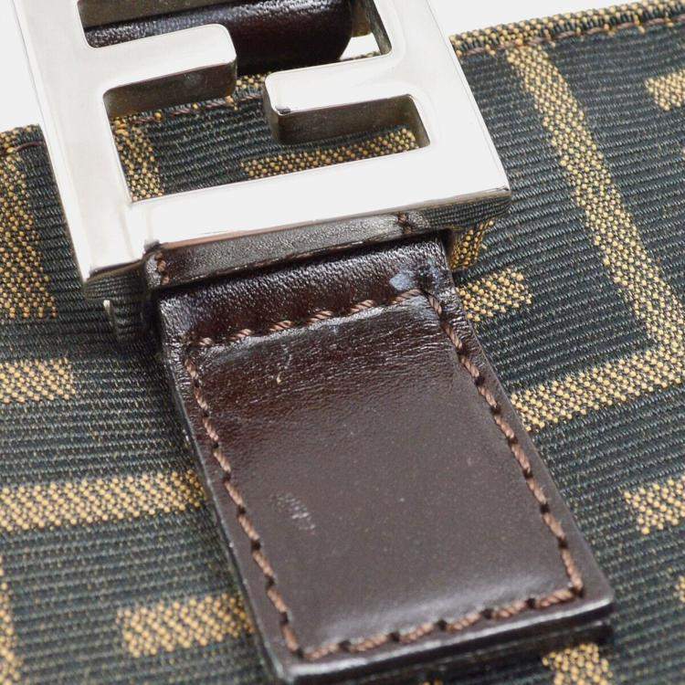 Pre Owned Fendi Brown Zucca Canvas Tote Bag