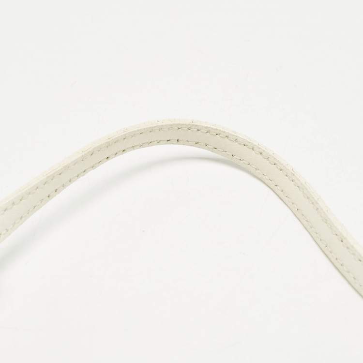 Pre Owned Fendi White Leather Mini Mama Baguette Bag