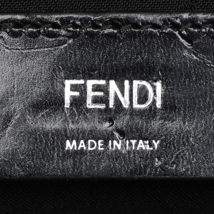 Pre Owned Fendi Black Nylon Monster Studs Mini Black Backpack