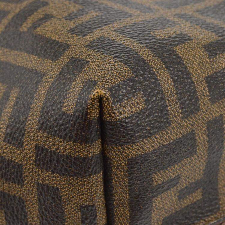 Pre Owned Fendi Brown Zucca Tote Bag