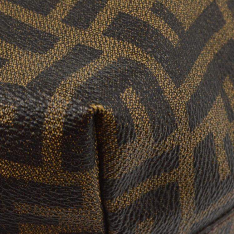 Pre Owned Fendi Brown Zucca Tote Bag