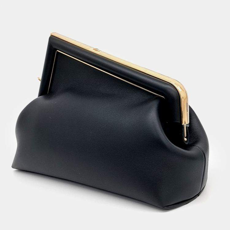 Pre Owned Fendi Black Leather First Bag