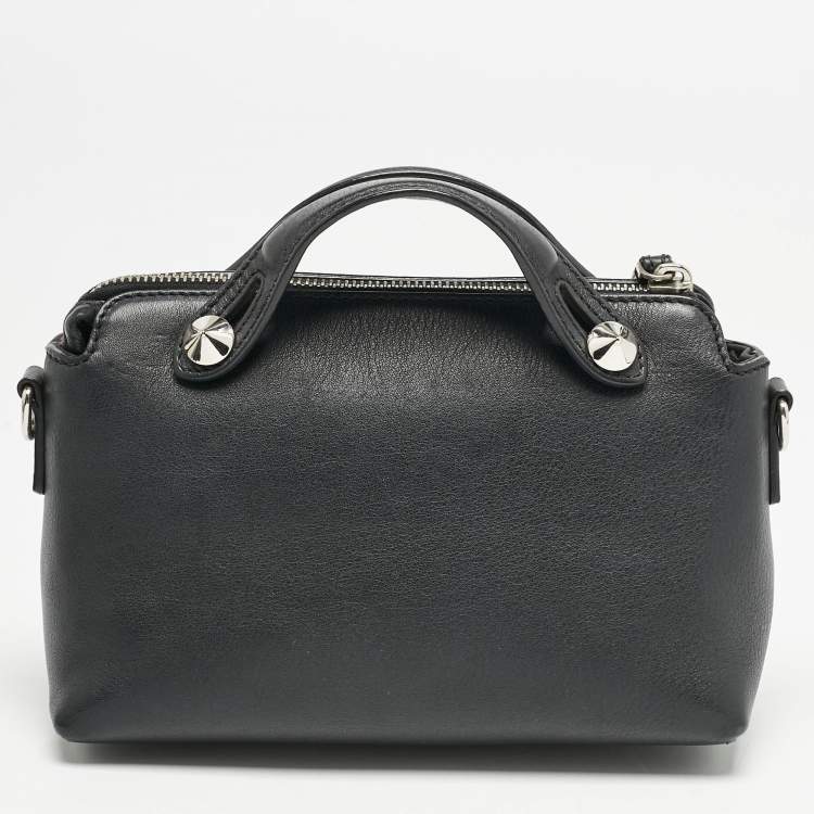 مملوكة مسبقًا Fendi Black Leather Mini By The Way Crossbody Bag