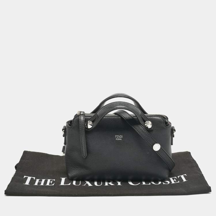 مملوكة مسبقًا Fendi Black Leather Mini By The Way Crossbody Bag