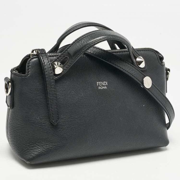 مملوكة مسبقًا Fendi Black Leather Mini By The Way Crossbody Bag