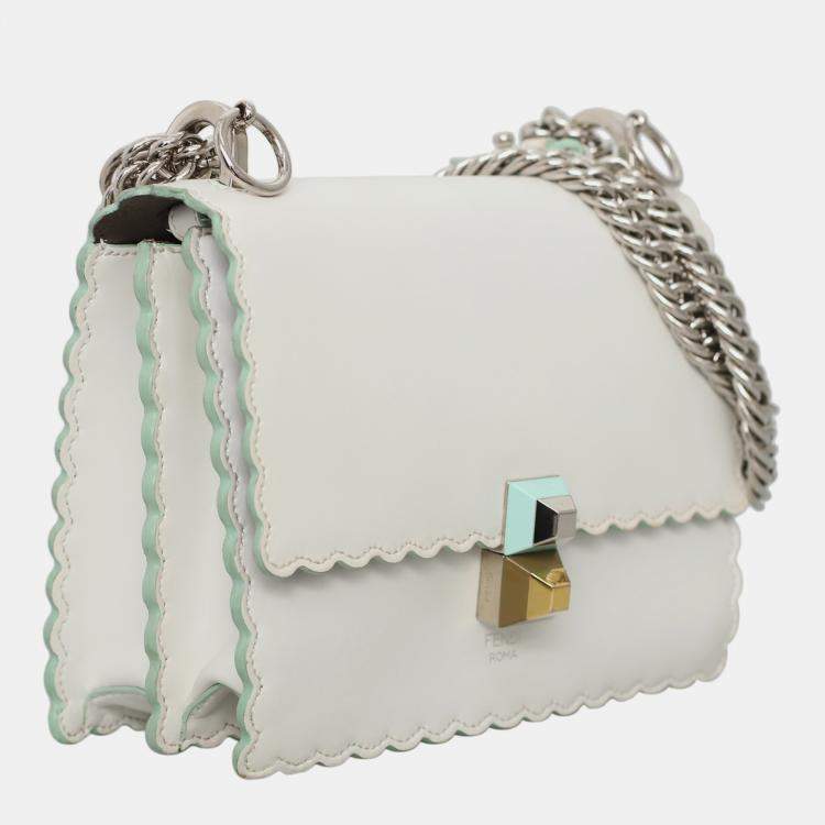 Pre Owned Fendi Small Kan I Chain Shoulder Bag