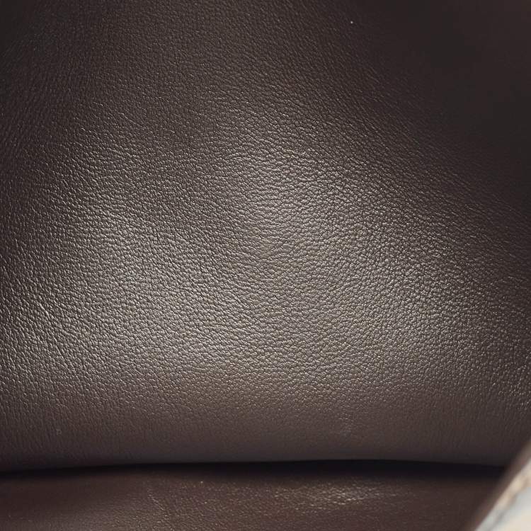 Pre Owned Fendi Brown Zucca Leather F is Fendi Envelope Pouch