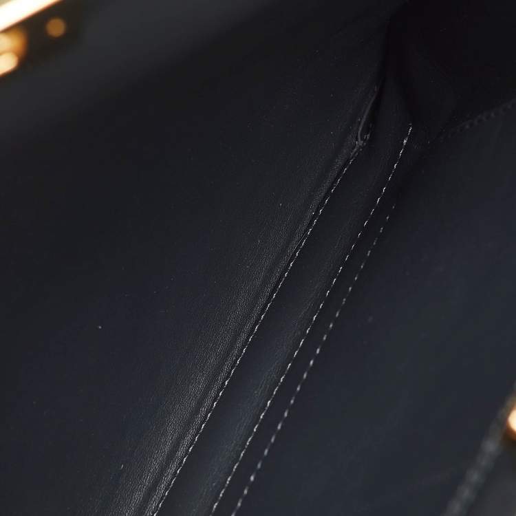 مملوكة مسبقًا Fendi Rust Brown Leather Seta Burro Peekaboo Pochette Crossbody Bag