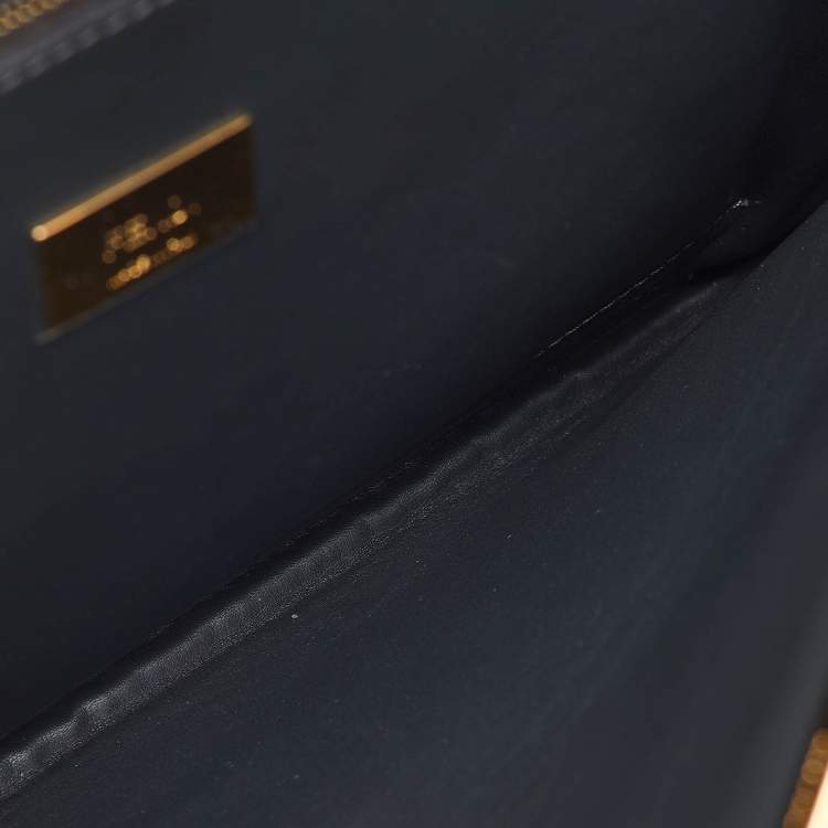 مملوكة مسبقًا Fendi Rust Brown Leather Seta Burro Peekaboo Pochette Crossbody Bag