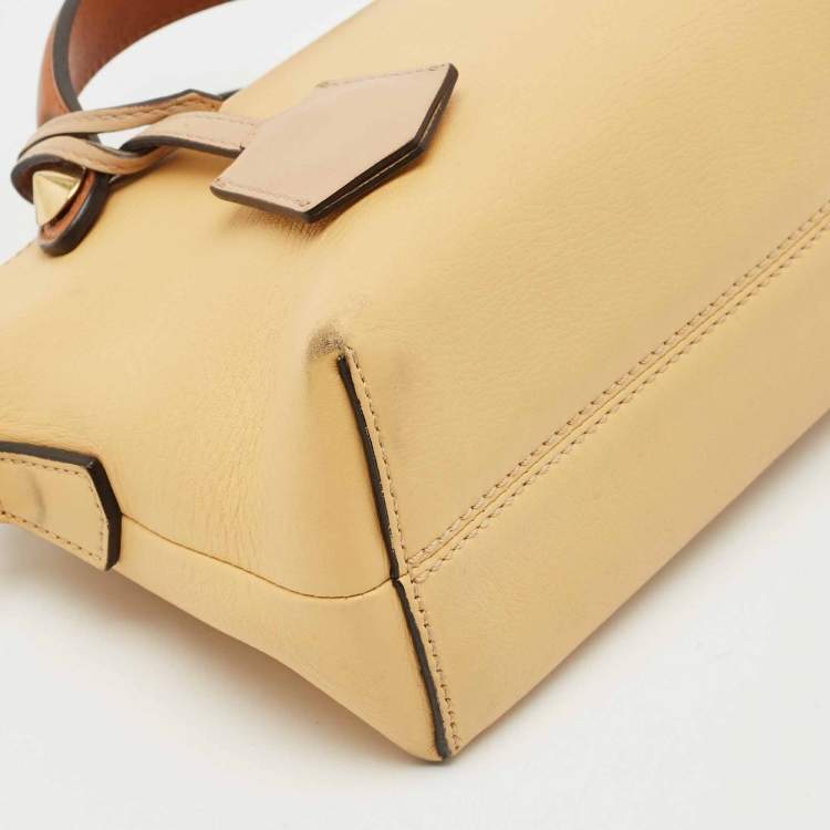 Pre Owned Fendi Tan/Brown Leather Mini By The Way Crossbody Bag