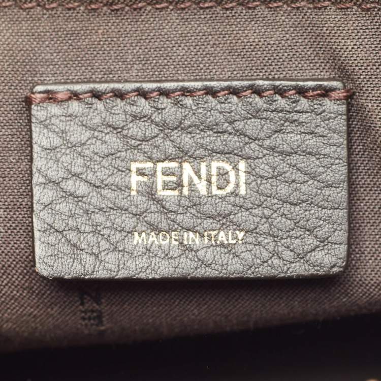 Pre Owned Fendi Tan/Brown Leather Mini By The Way Crossbody Bag