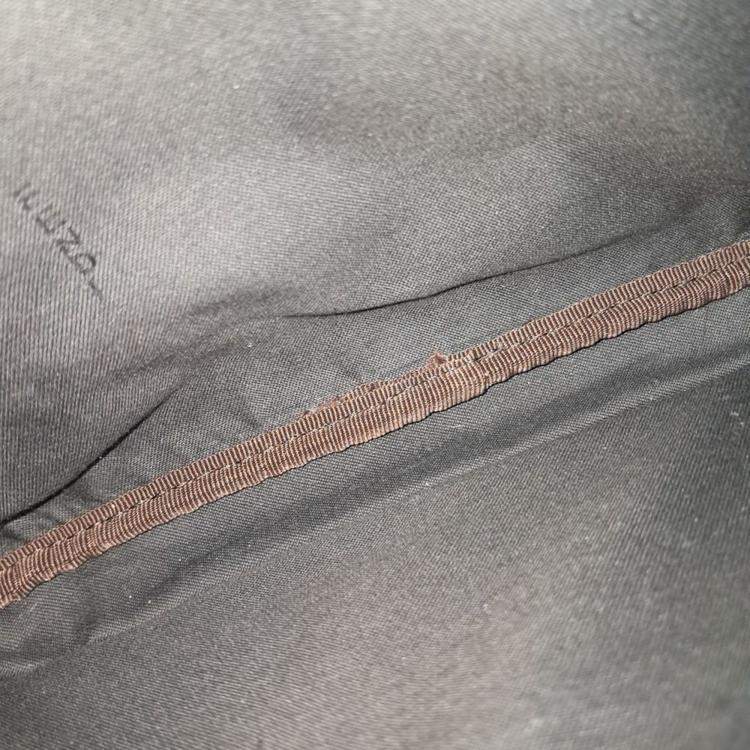 Pre Owned Fendi Black/Brown Coated Canvas Belt Bag