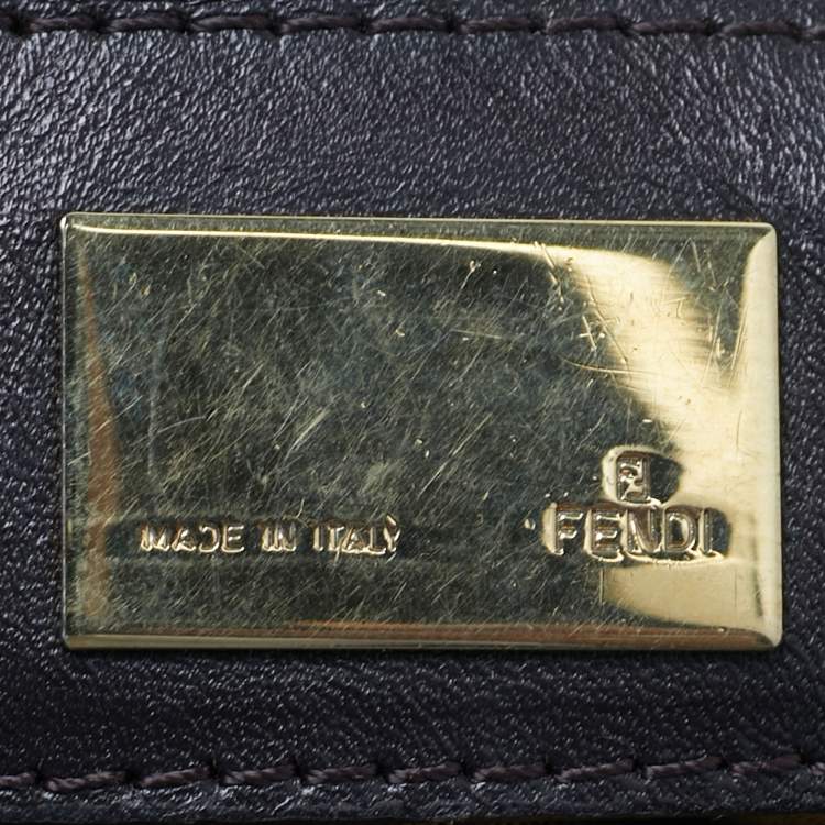 Pre Owned Fendi Tobacco Zucca Canvas Chef Shoulder Bag