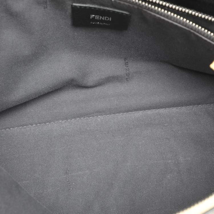 Pre Owned Fendi Tricolor Leather Large By The Way Boston Bag