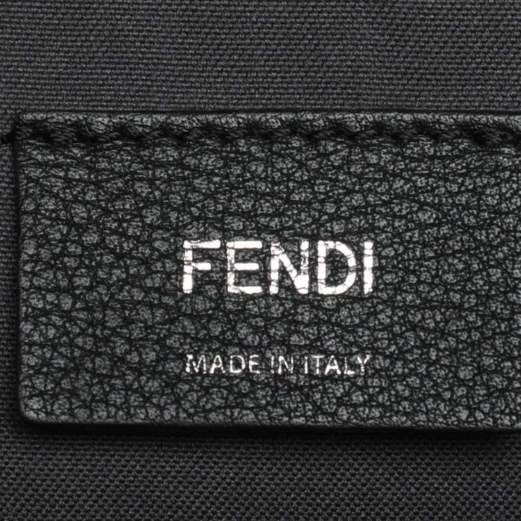 Pre Owned Fendi Tricolor Leather Large By The Way Boston Bag