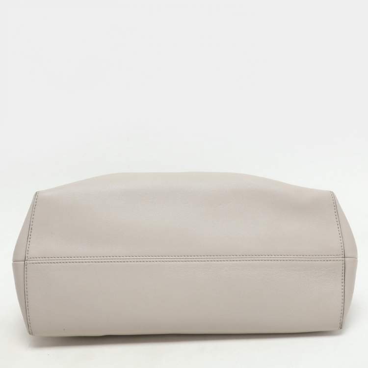 Pre Owned Fendi Tricolor Leather Large By The Way Boston Bag
