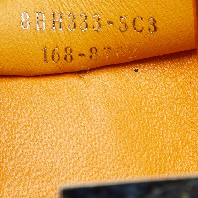 Pre Owned Fendi Yellow Leather Mini 3Jours Tote