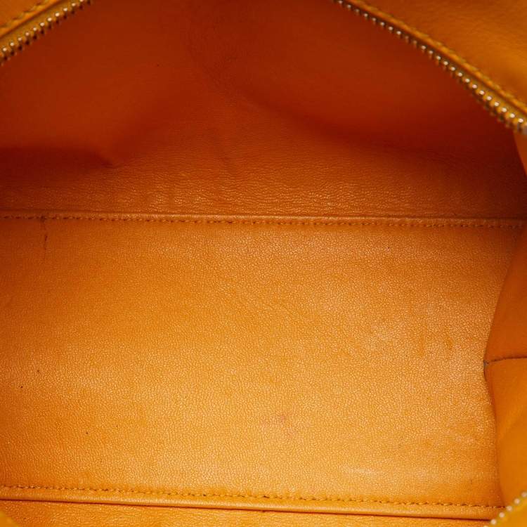 Pre Owned Fendi Yellow Leather Mini 3Jours Tote