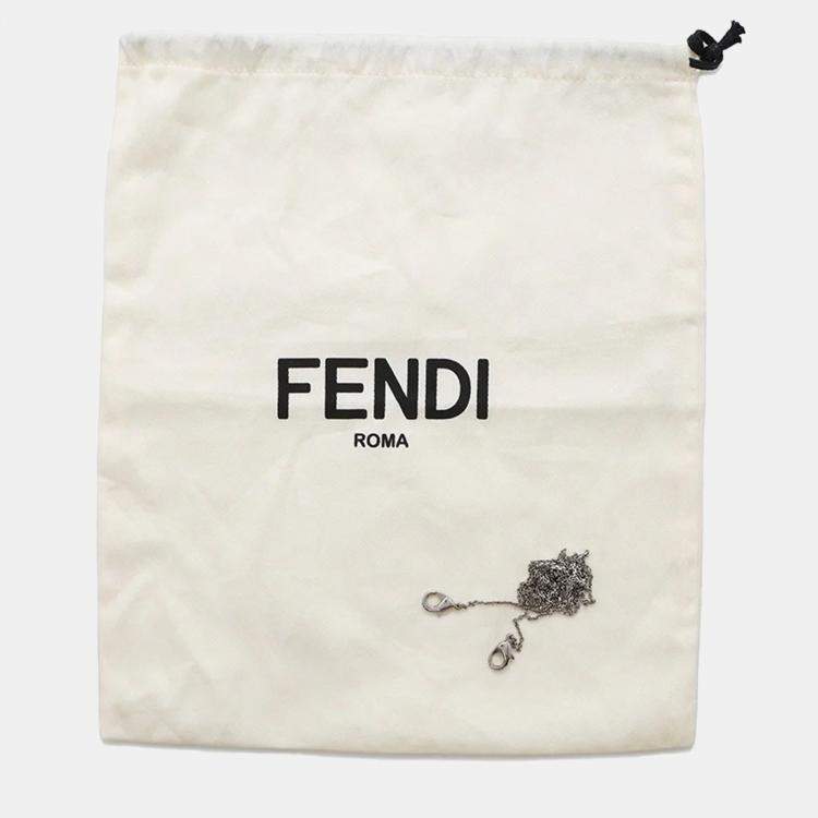 Pre Owned Fendi PeekabooChain shoulder Bag Mauve Pink Leather Size Nano