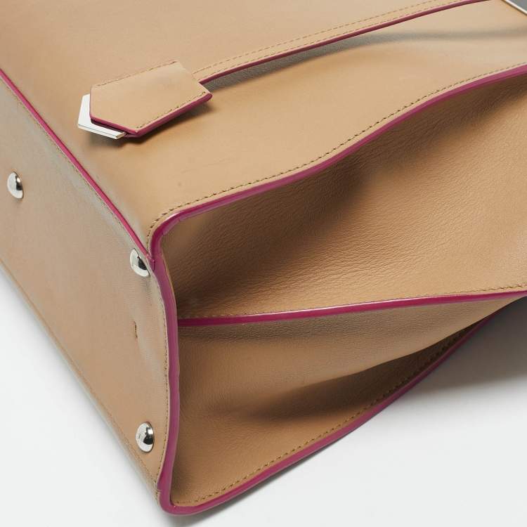 Pre Owned Fendi Beige Leather Medium 3Jours Tote