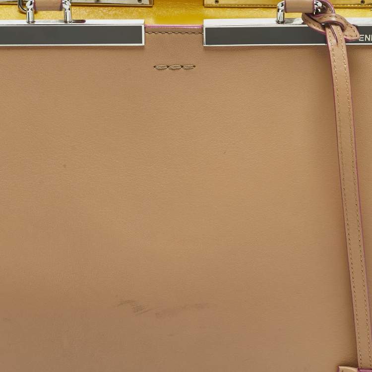 Pre Owned Fendi Beige Leather Medium 3Jours Tote