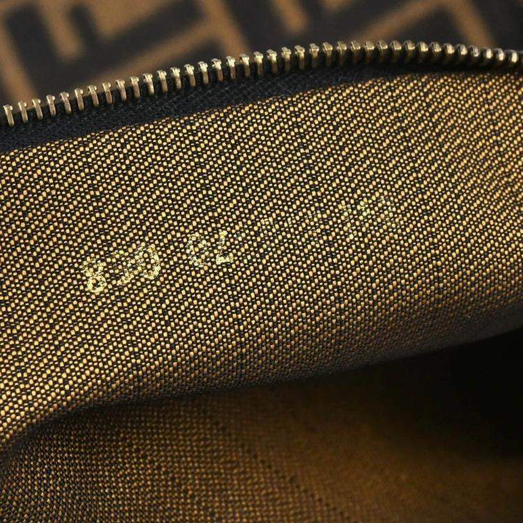 Pre Owned Fendi Brown Zucca Canvas Tote Bag