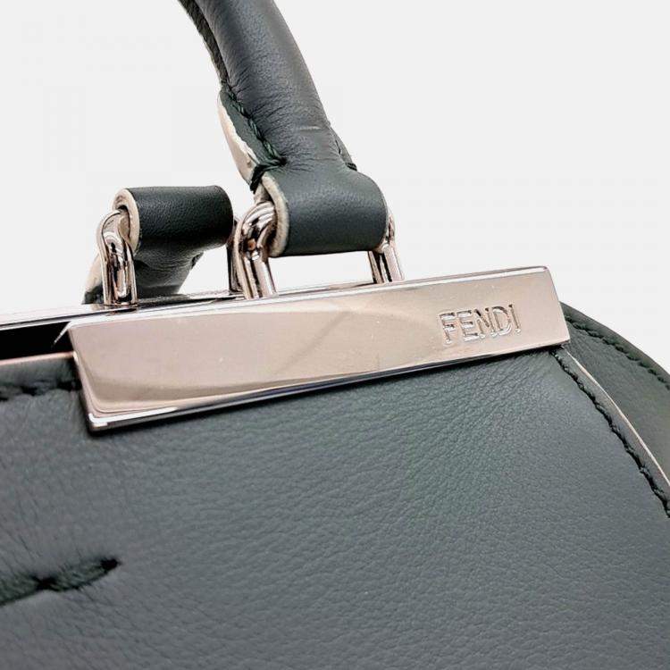 Pre Owned Fendi Green Leather Toijour Mini Bag