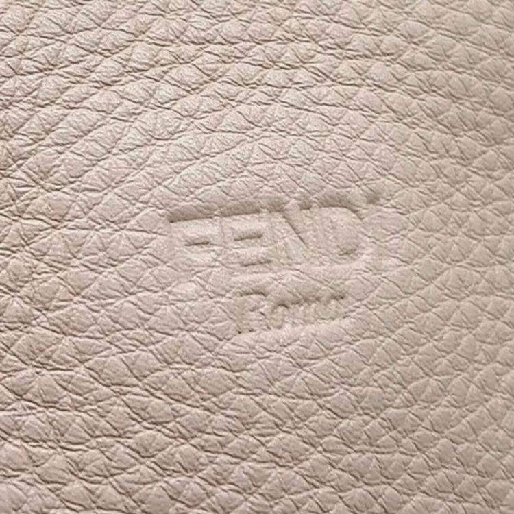 Pre Owned Fendi Pink Leather Selleria Anna Bag