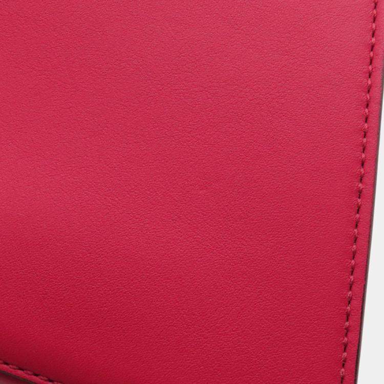 Pre Owned Fendi Peekaboo Small Pink Leather Tote Bag
