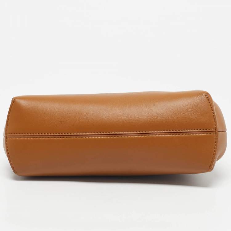 Pre Owned Fendi Brown Leather Small First Shoulder Bag