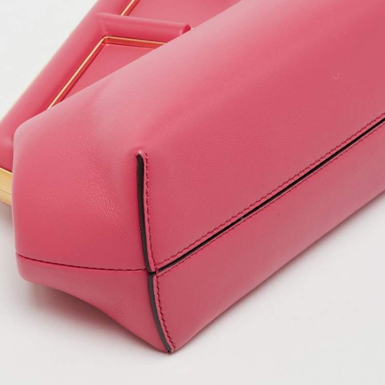 Pre Owned Fendi Pink Leather Fendi First Small Shoulder Bag