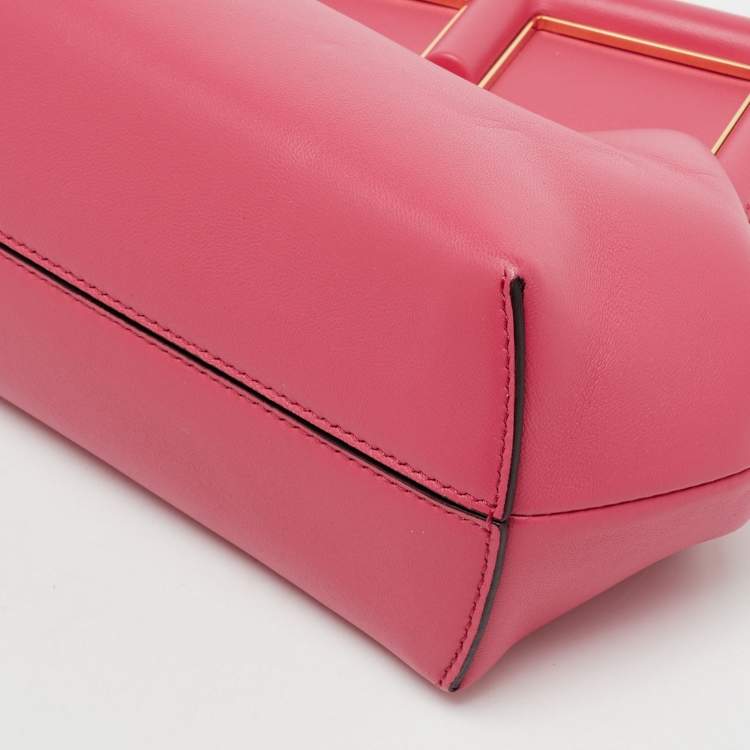Pre Owned Fendi Pink Leather Fendi First Small Shoulder Bag